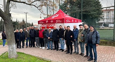 Milletvekili Fahri Özkan Ergene Nöbet Çadırında
