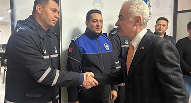 Vali Uğur Turan'dan Zabıta Müdürlüğüne Yeni Yıl Ziyareti