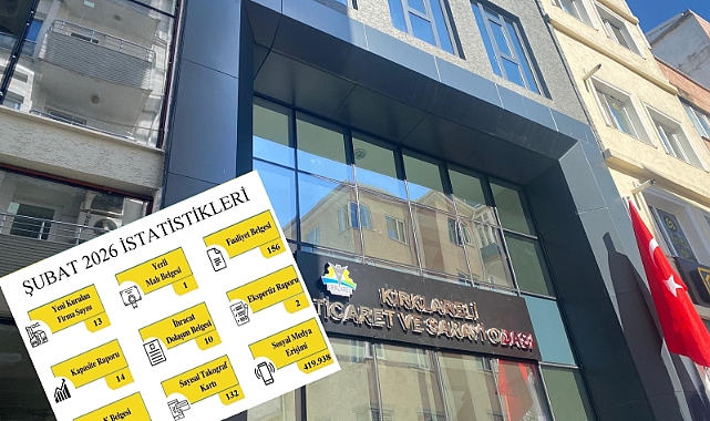 Kırklareli TSO'dan Şubat Ayı Hizmet Raporu: 13 Yeni Firma Kuruldu