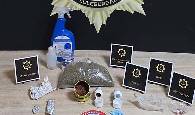 Lüleburgaz'da evinde uyuşturucu ele geçirilen şüpheli tutuklandı