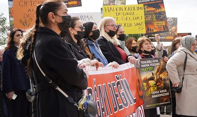 "Zehir Solumak İstemiyoruz" Lüleburgaz'da Atık Yakma Tesisi Protestosu