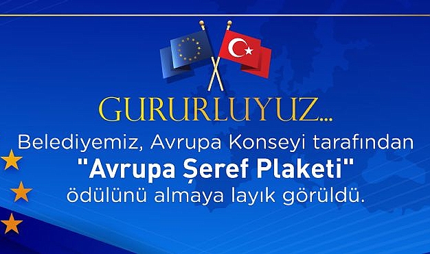 Çorlu Belediyesi "Avrupa Şeref Plaketi"ne Layık Görüldü