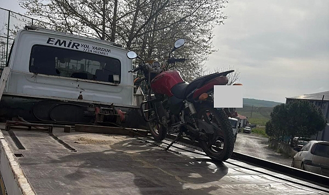 Edirne'de abart egzoz kullanan motosiklet sürücüsüne 24 bin lira ceza