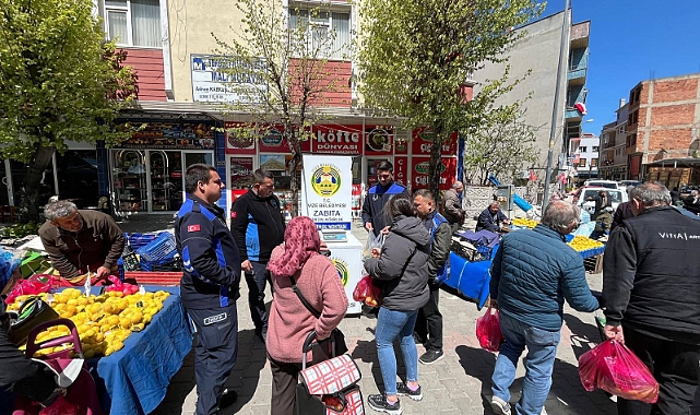 Vize Belediyesi'nden Pazarda Vatandaşa Güvence: Kilo Kontrol Noktası Kuruldu