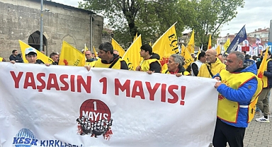 1 Mayıs'ta Lüleburgaz Tek Yürek: Sloganlar, Marşlar ve Dayanışma