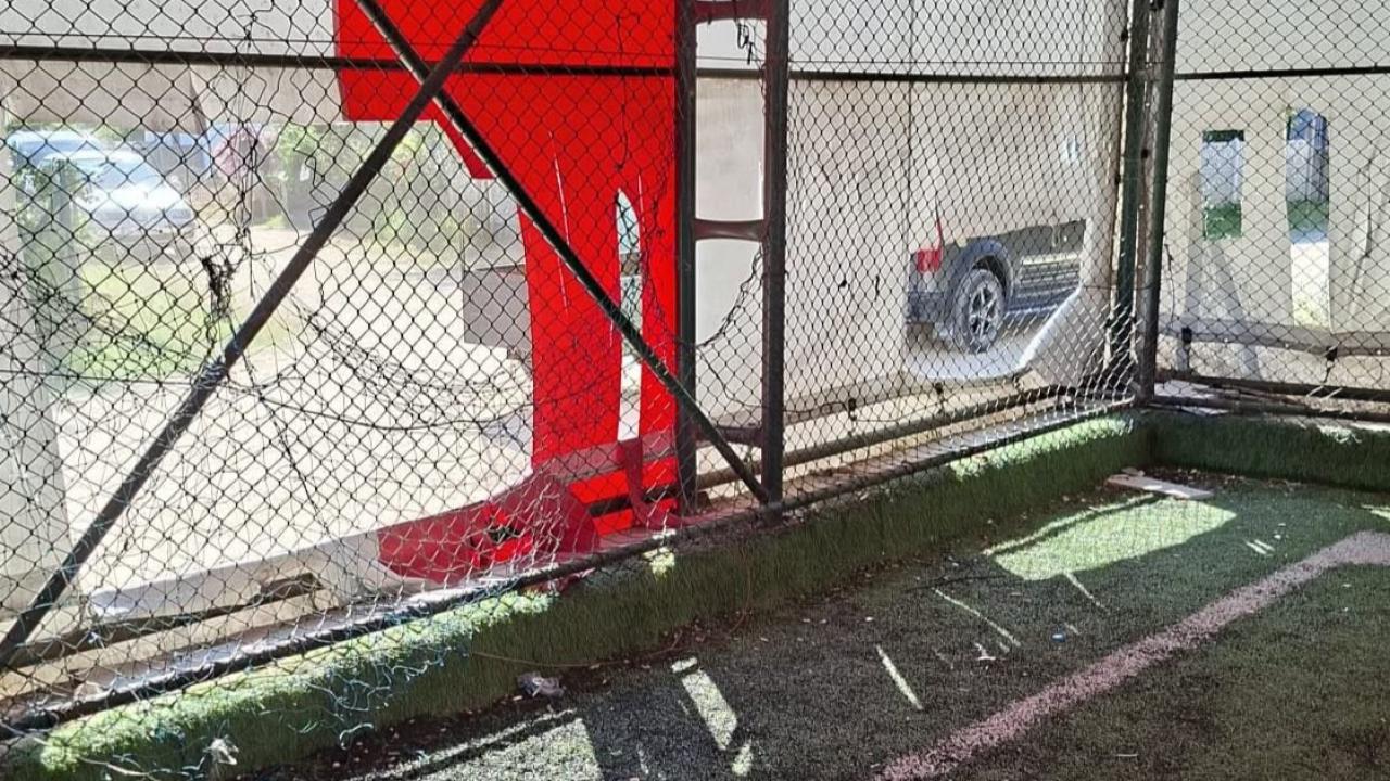 Gençler İçin Yapılan Saha Tahrip Edildi