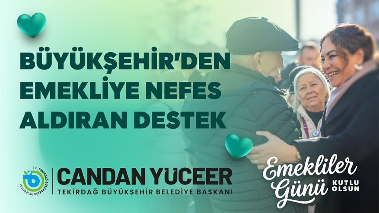 BÜYÜKŞEHİR'DEN EMEKLİYE NEFES ALDIRAN DESTEK