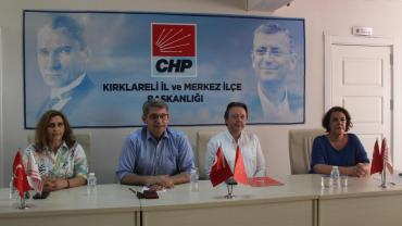CHP Kırklareli'nde Gündem Yönetim Tartışmaları Oldu