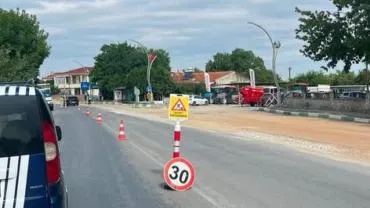 Kırklareli Karahıdır'da Trafik Düzeni Değişti