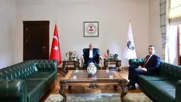 Vali Turan, Yeni Kaymakam Ayhan Işık’ı Kabul Etti