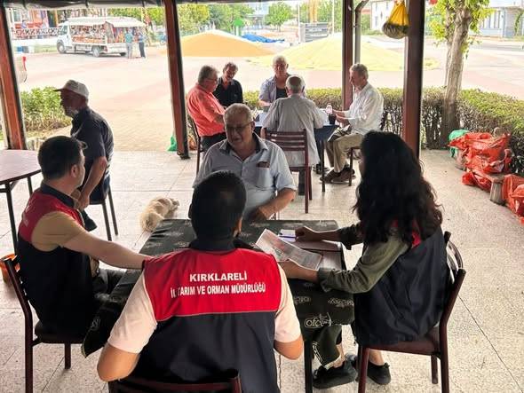 Kırklareli'nde Çiftçilere Tarımsal Üretim ve Hasat Bilgilendirmesi